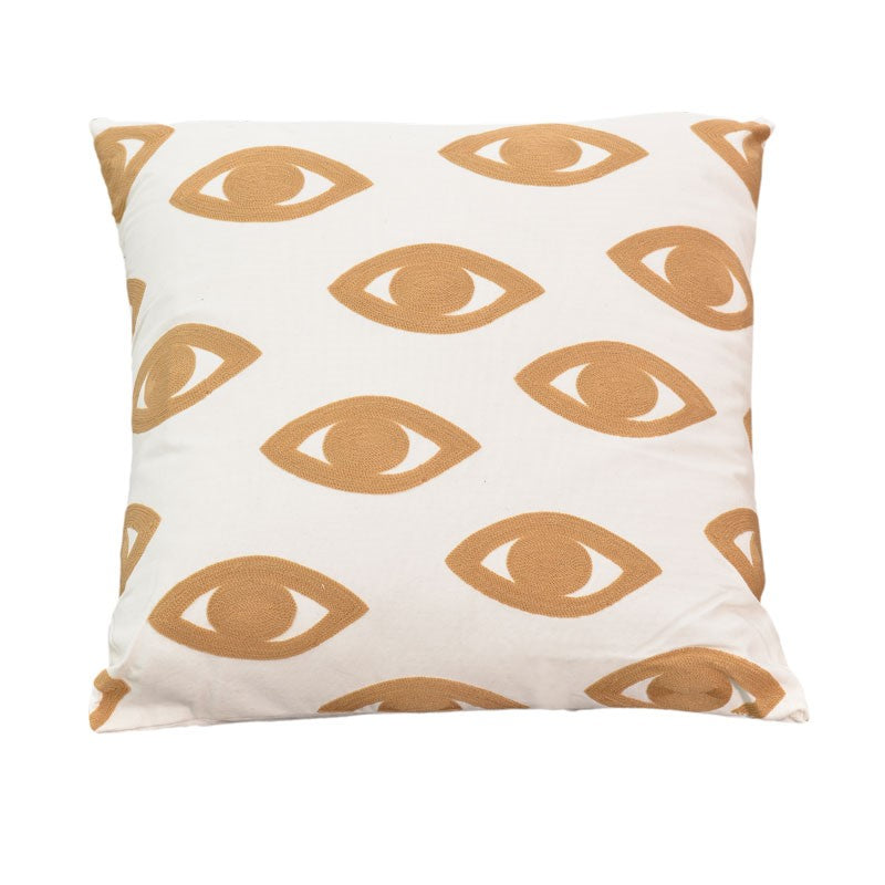 Pernuta decorativa Eyes Boho, Natural, 60x60 cm