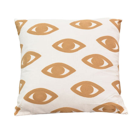 Pernuta decorativa Eyes Boho, Natural, 60x60 cm