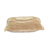 Pernuta decorativa ratan Foliens Boho, Natural, 45x45 cm