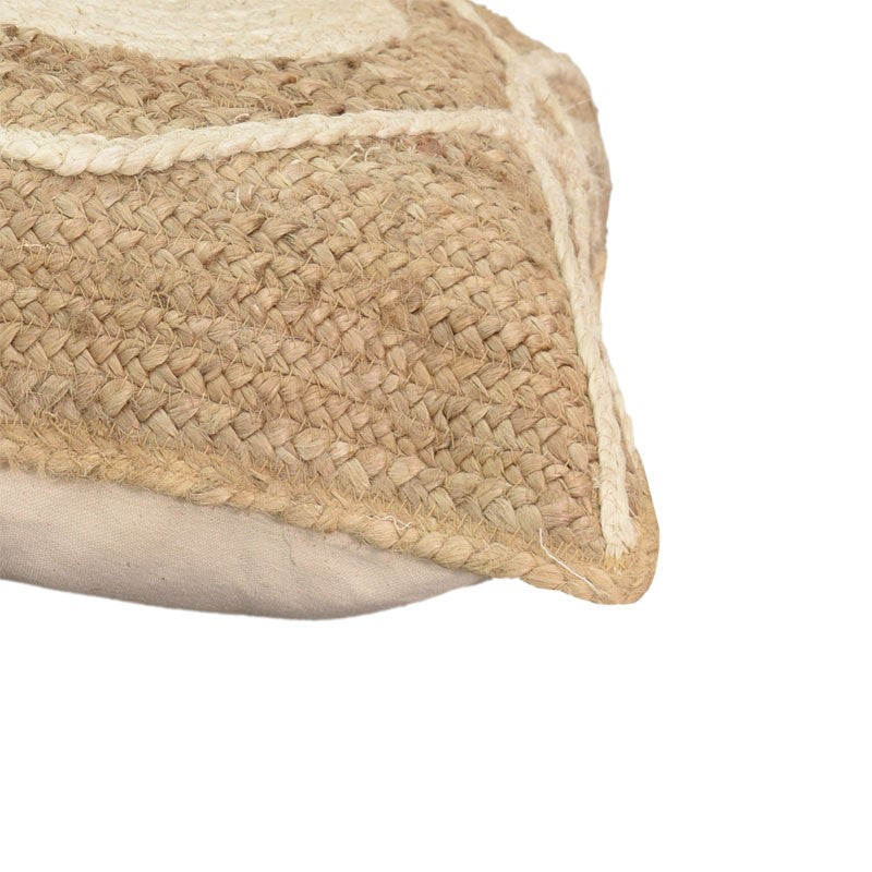 Pernuta decorativa ratan Foliens Boho, Natural, 45x45 cm