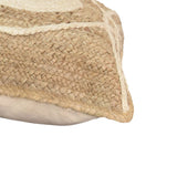 Pernuta decorativa ratan Foliens Boho, Natural, 45x45 cm