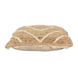 Pernuta decorativa ratan Teddiens Boho, Natural, 45x45 cm