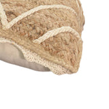 Pernuta decorativa ratan Teddiens Boho, Natural, 45x45 cm