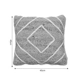 Pernuta decorativa ratan Teddiens Boho, Natural, 45x45 cm