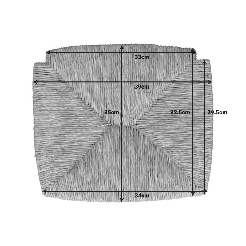 Pernuta scaun rigida Charchie, Natural, 39x35 cm, imagine suplimentara