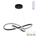 Plafonieră cu LED Artisun, metal, negru, 56x100 cm