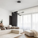 Plafonieră cu LED Artisun, metal, negru, 56x100 cm
