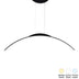 Plafoniera cu LED Ledo, metal, Negru, 120cm, 120x10 cm