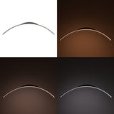 Plafoniera cu LED Ledo, metal, Negru, 120cm, 120x10 cm