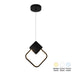Plafoniera LED cu functie de iluminare Gardio I, metal, Negru, 23x23 cm
