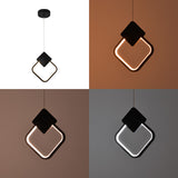 Plafoniera LED cu functie de iluminare Gardio I, metal, Negru, 23x23 cm