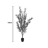 Planta decorativa Arbore de maslin în ghiveci, sintetic, Verde, Înaltime 160 cm