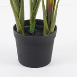 Planta decorativă artificială cu ghiveci, Cycas, Plastic, Verde, 55x80 cm