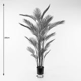 Plantă decorativă cu ghiveci Kwai, Sintetic, Verde, 125x180 cm