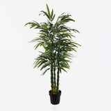 Plantă decorativă în ghiveci cu bambus Arti, verde, 70x150 cm
