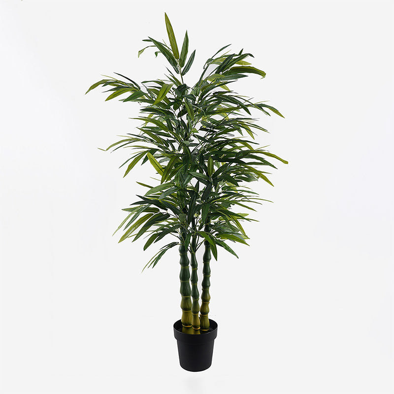 Plantă decorativă în ghiveci cu bambus Arti, verde, 70x150 cm