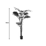 Planta decorativa Monstera III, Negru, inaltime 180 cm