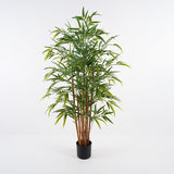 Plantă decorativă Rhapis Palm, Verde, Plastic, 120 cm înălțime, 60x60x120 cm