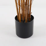 Plantă decorativă Rhapis Palm, Verde, Plastic, 120 cm înălțime, 60x60x120 cm
