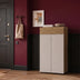Stejar - Bej | SKU: PRT-821-FV-1 | Pantofar PRT-821-FV-1 Home Collection® Porto, 2 uși, 1 sertar și 5 rafturi, Stejar-Bej, 72x111x34 cm, varianta Stejar - Bej, produs pentru amenajarea locuinței, disponibil online în România la CasaMob