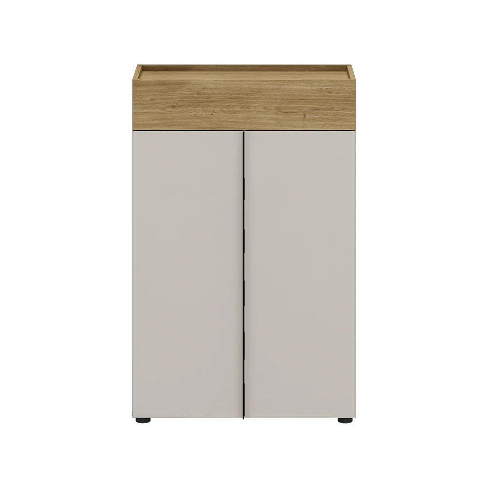 Pantofar PRT-821-FV-1 Home Collection® Porto, 2 uși, 1 sertar și 5 rafturi, Stejar-Bej, 72x111x34 cm