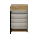Pantofar PRT-821-FV-1 Home Collection® Porto, 2 uși, 1 sertar și 5 rafturi, Stejar-Bej, 72x111x34 cm