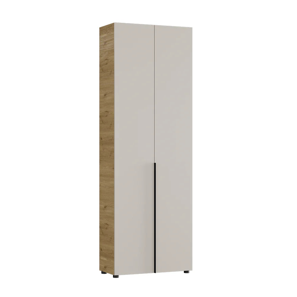 Cuier cu pantofar PRT-825-FV-2 Home Collection® Porto, 5 agățători și 4 rafturi, Stejar-Bej, 72x210x34 cm