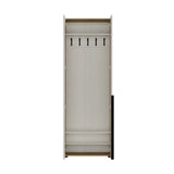 Cuier cu pantofar PRT-825-FV-2 Home Collection® Porto, 5 agățători și 4 rafturi, Stejar-Bej, 72x210x34 cm