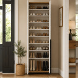 Pantofar PRT-829-FV-2 Home Collection® Porto, 10 rafturi, Stejar-Bej, 72x210x34 cm