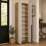 Pantofar PRT-829-FV-2 Home Collection® Porto, 10 rafturi, Stejar-Bej, 72x210x34 cm