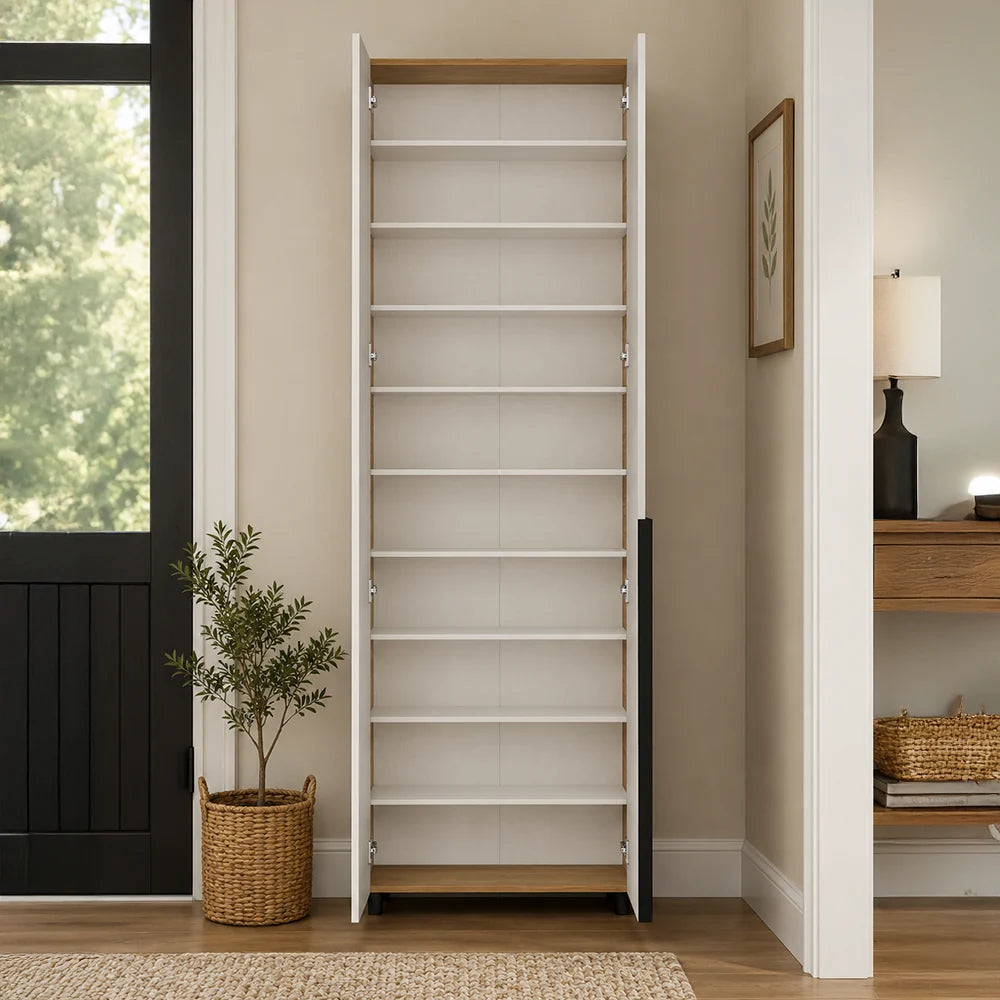 Pantofar PRT-829-FV-2 Home Collection® Porto, 10 rafturi, Stejar-Bej, 72x210x34 cm