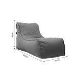 Puf de dormit Lara 100% impermeabil, Bej - Rosu, 150x60 cm - Rosu