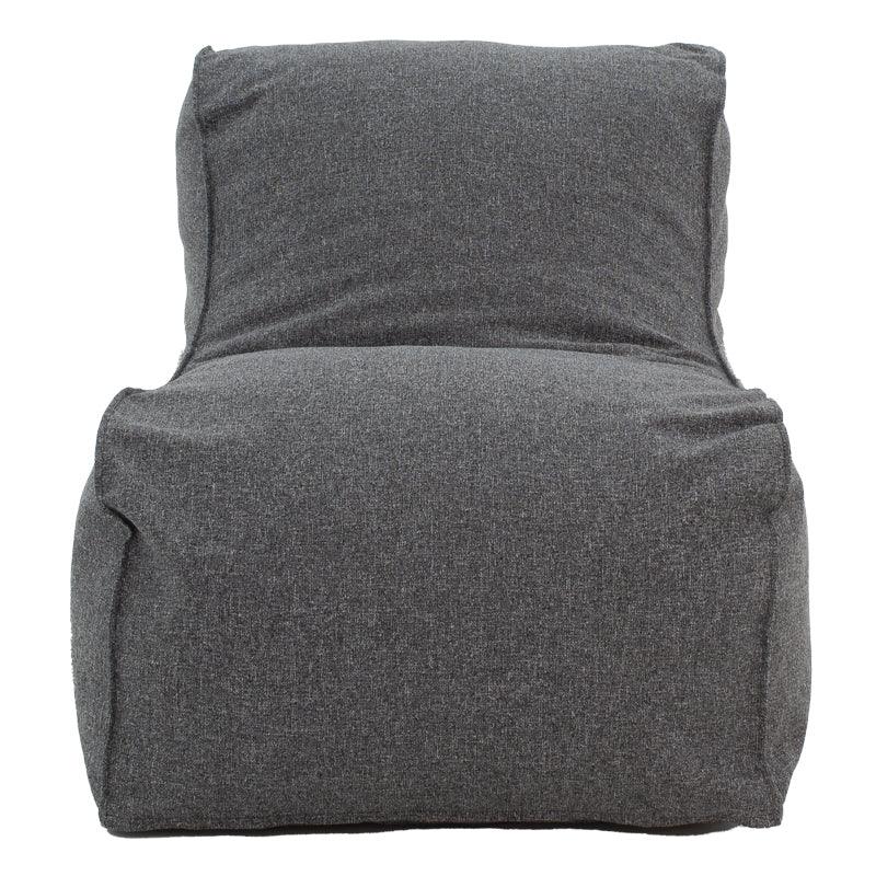Puf Lara 100% impermeabil, Gri inchis, 150x60x40 cm