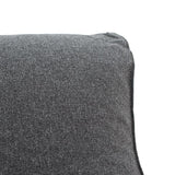 Puf Lara 100% impermeabil, Gri inchis, 150x60x40 cm