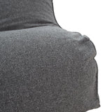 Puf Lara 100% impermeabil, Gri inchis, 150x60x40 cm