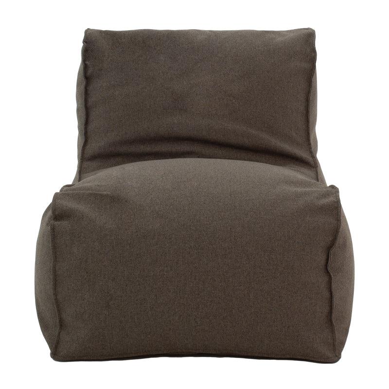 Puf Lara 100% impermeabil, Gri inchis, 150x60x40 cm
