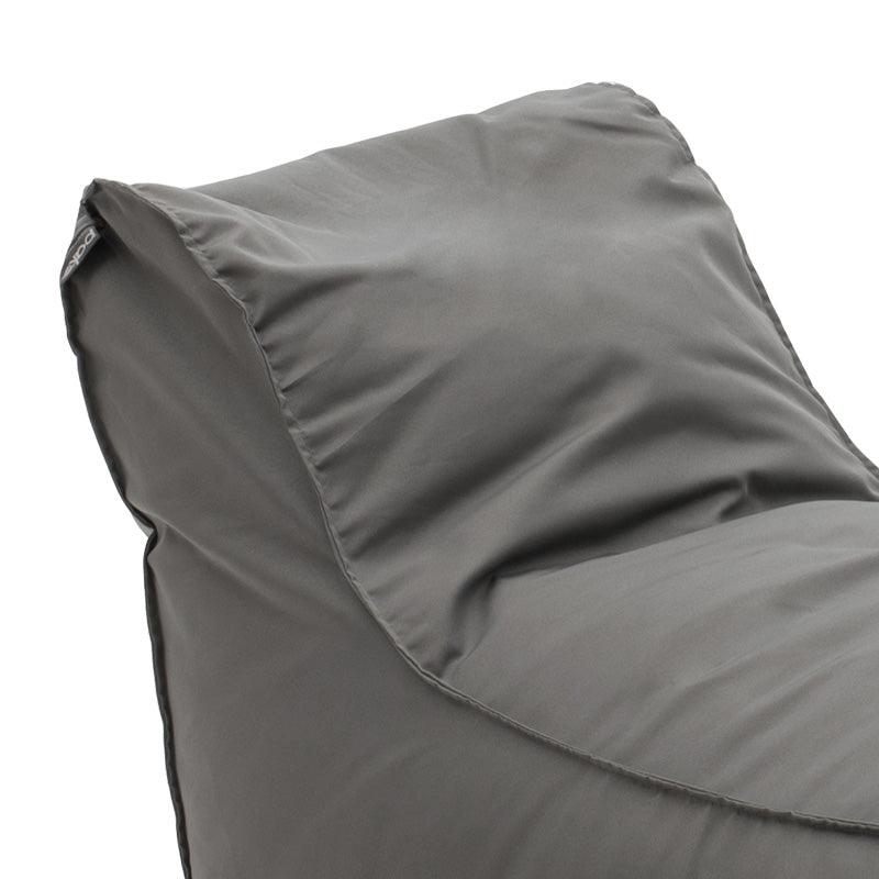 Puf Lara 100% impermeabil, Gri inchis, 150x60x40 cm