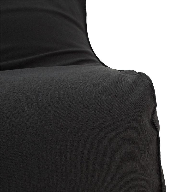 Puf Lara 100% impermeabil, Gri inchis, 150x60x40 cm