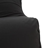 Puf Lara 100% impermeabil, Gri inchis, 150x60x40 cm