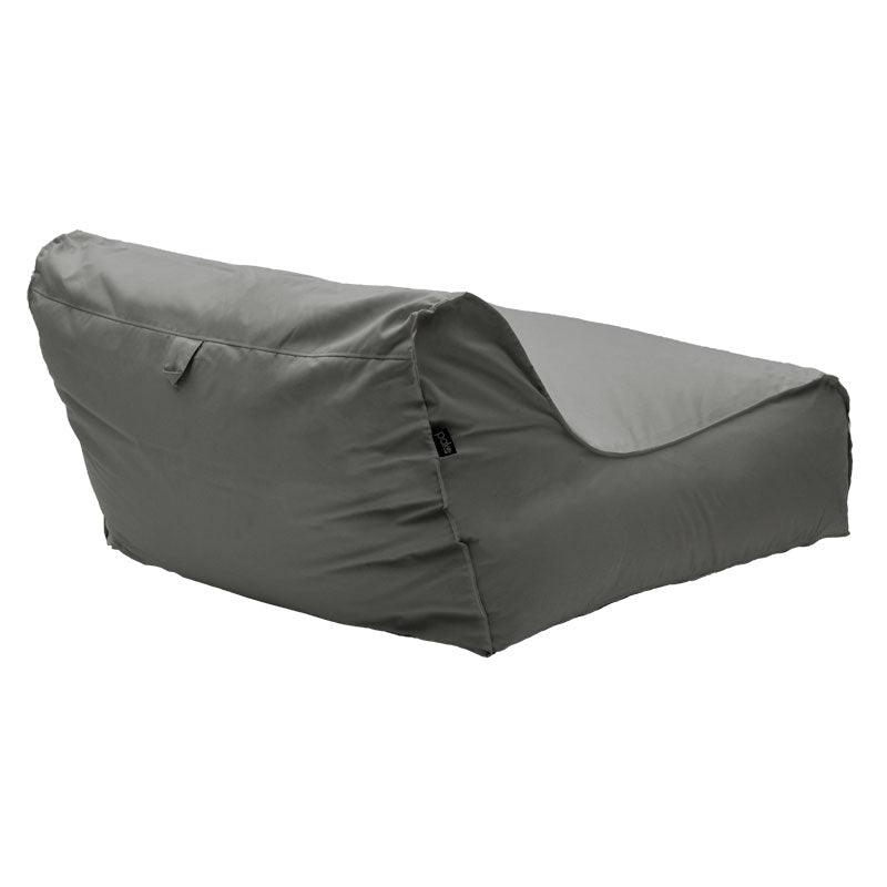 Puf Leandro impermeabil, 110x105x60 cm - Gri inchis