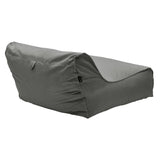 Puf Leandro impermeabil, 110x105x60 cm - Gri inchis