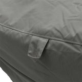 Puf Leandro impermeabil, 110x105x60 cm - Gri inchis