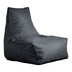 Puf șezlong impermeabil Leverian, textil, antracit, 76x82x65 cm