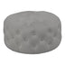 Puf taburet Ferdia catifea, gri, 59x59x28 cm