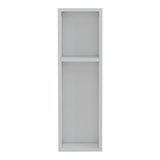 Racks Raft de perete-noptiera, alb, 20x15x65 cm