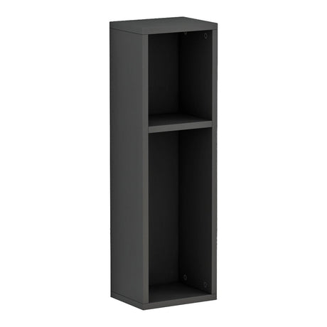 Racks Raft de perete-noptiera, Gri, 20x15x65 cm