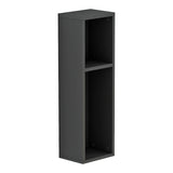 Racks Raft de perete-noptiera, Gri, 20x15x65 cm