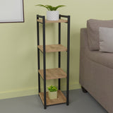 Raft bucatarie Harvey, natural - negru, 33x28x100 cm