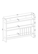 Raft de bucatarie Kolin, alb, 85x65x15 cm
