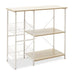 Raft de Bucatarie Noon cu, alb-Natural, 80x34x75 cm